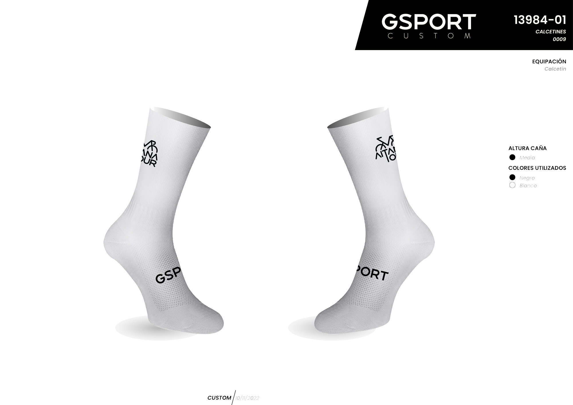 Calcetines blancos Aitana Tour by Gsport